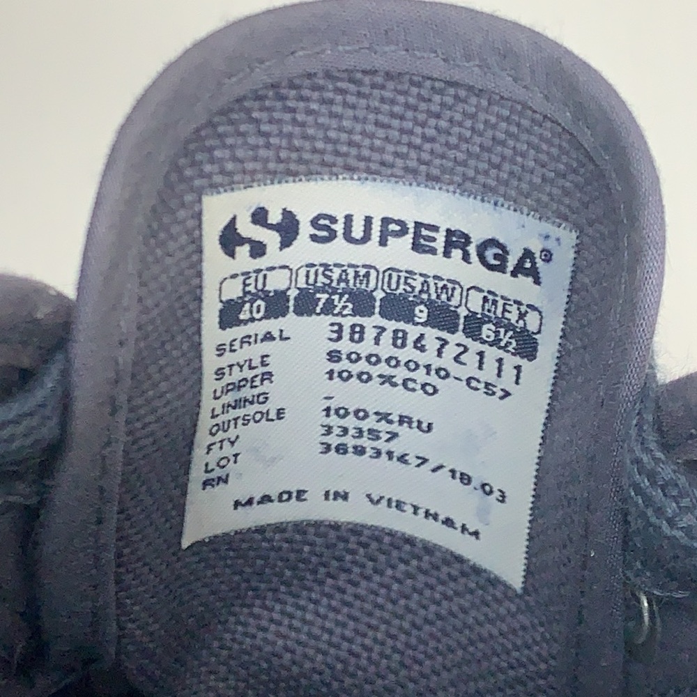 Superga 2750 Cotu Classic Canvas Sneakers, W9 - Picture 11 of 11